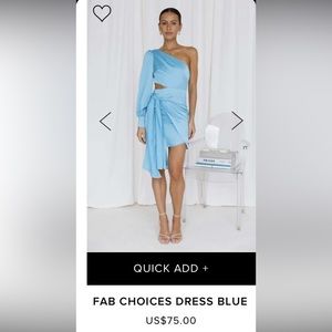Hello Molly Light Blue cocktail dress